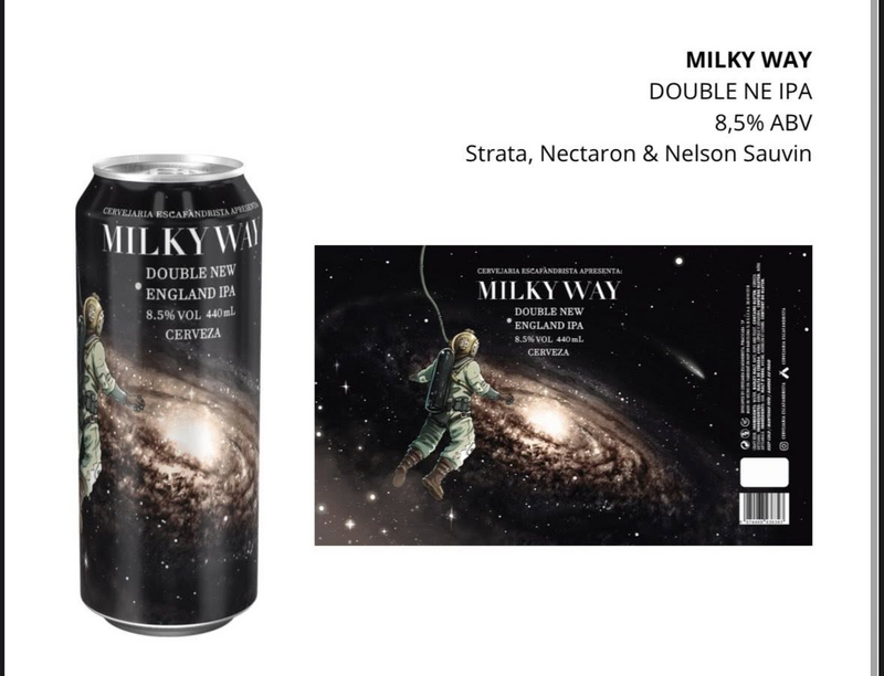 Milky Way - Cervejaria Escafandrista IPA - Imperial / Double New England / Hazy 440ml