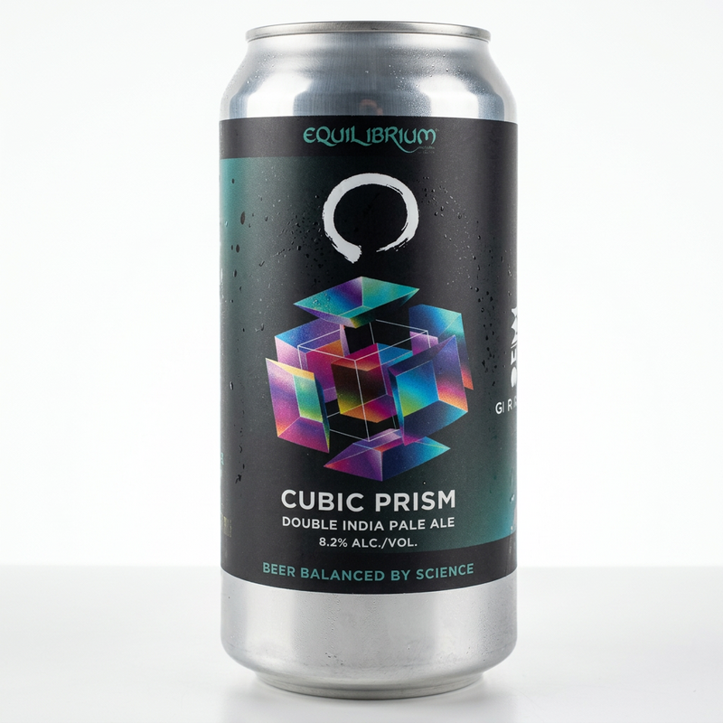 Cubic Prism / Grimm - Equilibrium Brewery IPA - Imperial / Double New England / Hazy 473ml