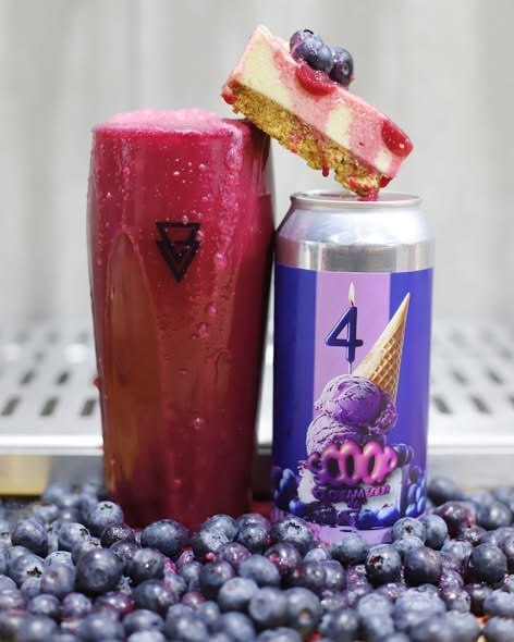 Scoop : Blueberry Birthday Cheesecake - Azvex Brewing Company Sour - Smoothie / Pastry 440ml