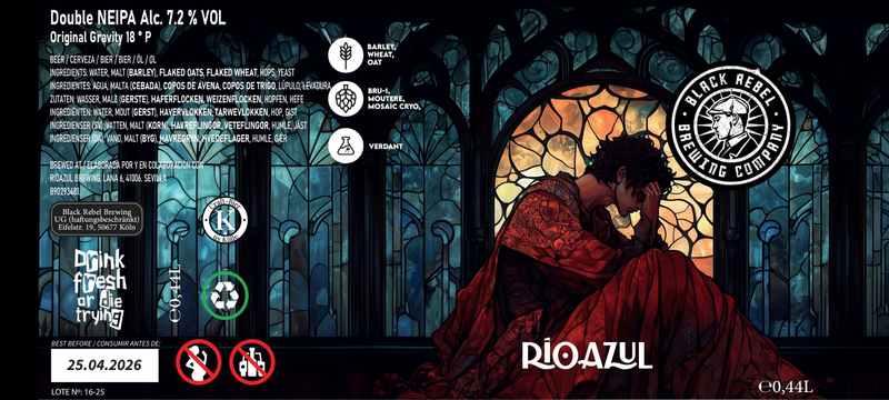 Broken Boy - Black Rebel Brewing Company IPA - Imperial / Double New England / Hazy 440ml