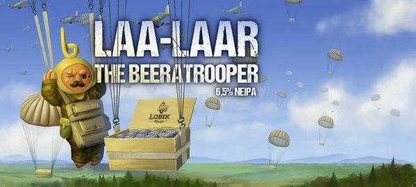 Laa-Laar, The Beeratrooper - Lobik IPA - New England / Hazy 440ml