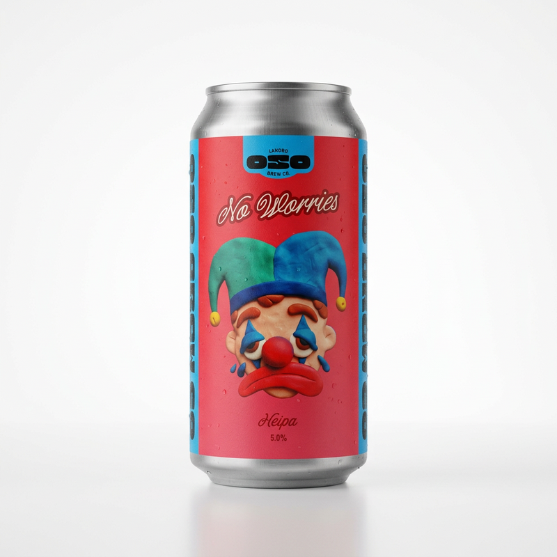 No Worries - Oso Brew Co IPA - New England / Hazy 440ml