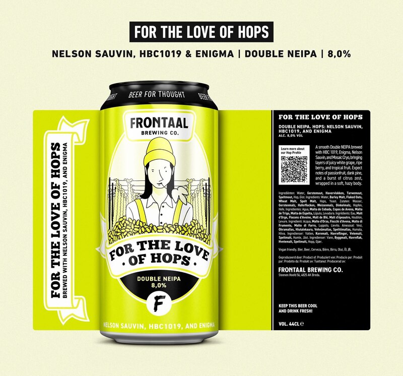 For the Love of Hops - Frontaal Brewing Co. IPA - Imperial / Double New England / Hazy 440ml