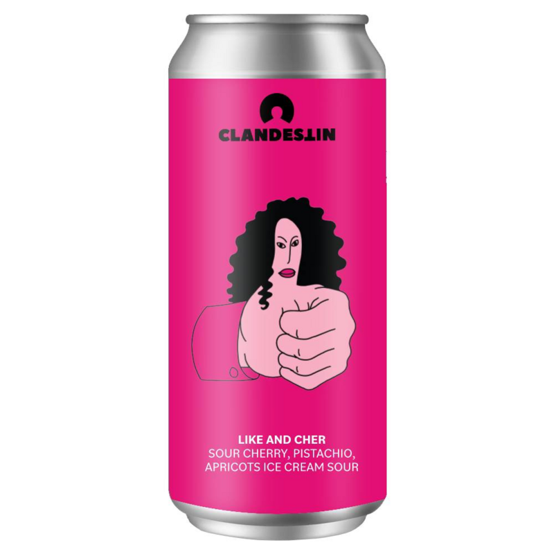 LIKE AND CHER - Clandestin Beer Sour - Smoothie / Pastry 500ml