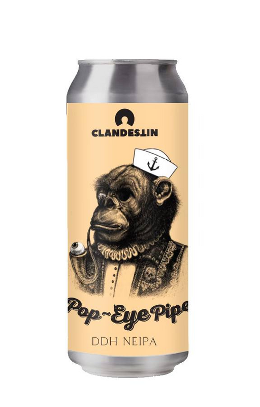 Pop Eye Pipe - Clandestin Beer IPA - New England / Hazy 500ml