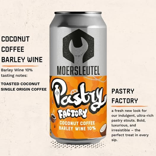 Pastry Factory: Coconut Coffee Barleywine - Moersleutel Craft Brewery Barleywine - Other 440ml