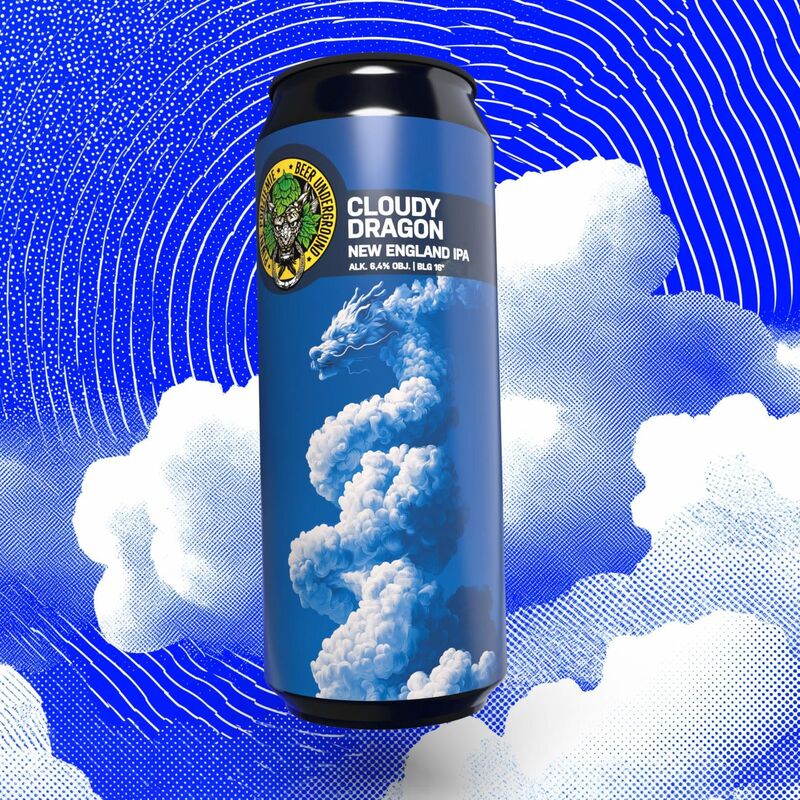 Cloudy Dragon - Piwne Podziemie / Beer Underground IPA - New England / Hazy 500ml