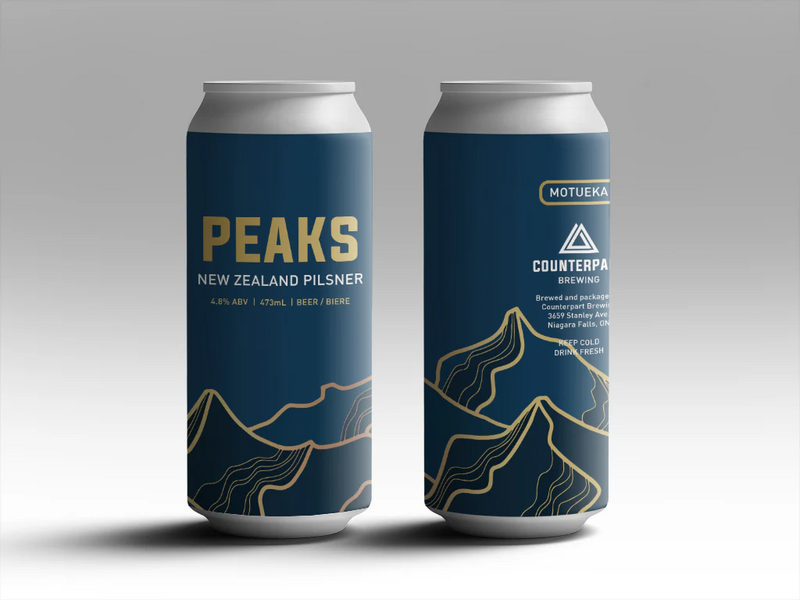 Peaks (Motueka) - Counterpart Brewing Pilsner - New Zealand 473ml