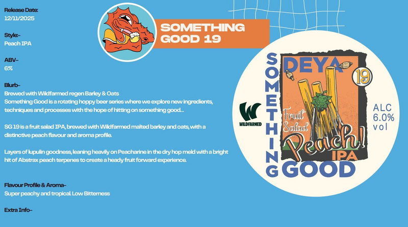 Something Good 19 - DEYA Brewing Company IPA - New England / Hazy 500ml
