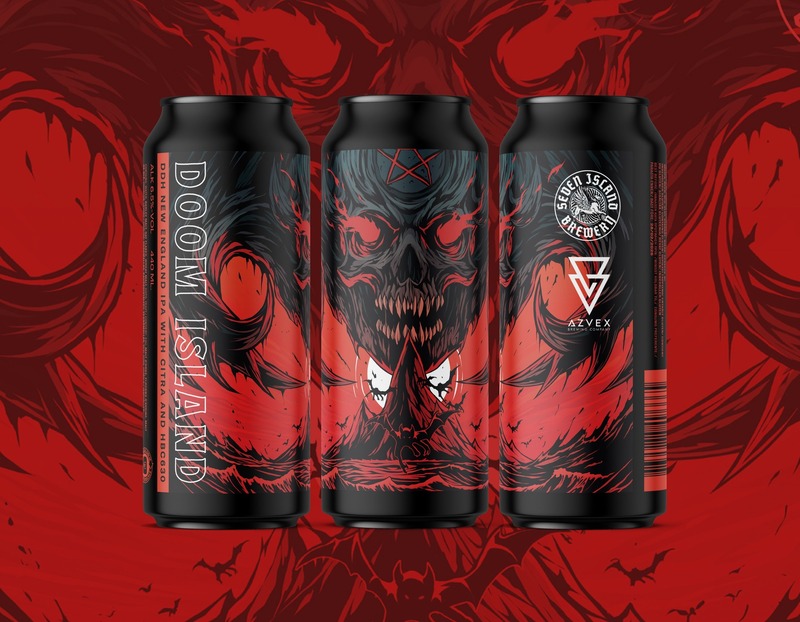 Doom Island - Seven Island Brewery IPA - New England / Hazy 440ml