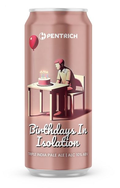 Birthdays In Isolation - Pentrich Brewing Co. IPA - Triple New England / Hazy 440ml