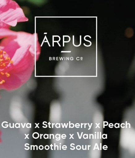 Guava x Strawberry x Peach x Orange x Vanilla Smoothie Sour Ale - Ārpus Brewing Co. Sour - Smoothie / Pastry 440ml