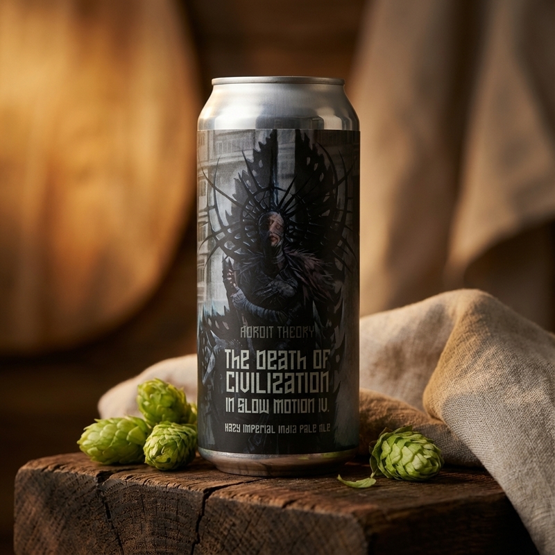 The Death of Civilization In Slow Motion IV. (Ghost VUVALINI) - Adroit Theory IPA - Imperial / Double New England / Hazy 473ml