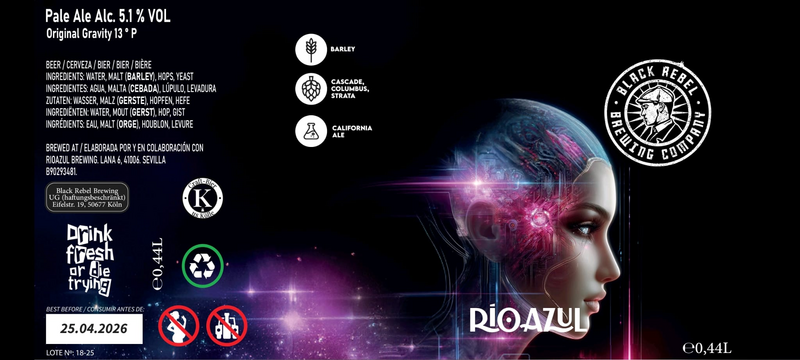 Romantic Rights - Black Rebel Brewing Company Pale Ale - New England / Hazy 440ml