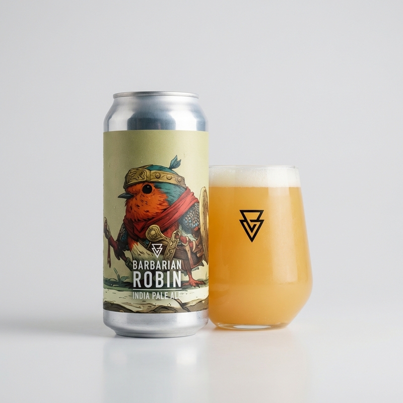 Barbarian Robin - Azvex Brewing Company IPA - New England / Hazy 440ml
