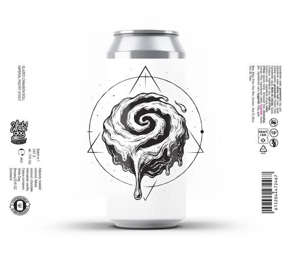Glazed Cinnabon Roll - White Dog Brewery Stout - Imperial / Double Pastry 440ml