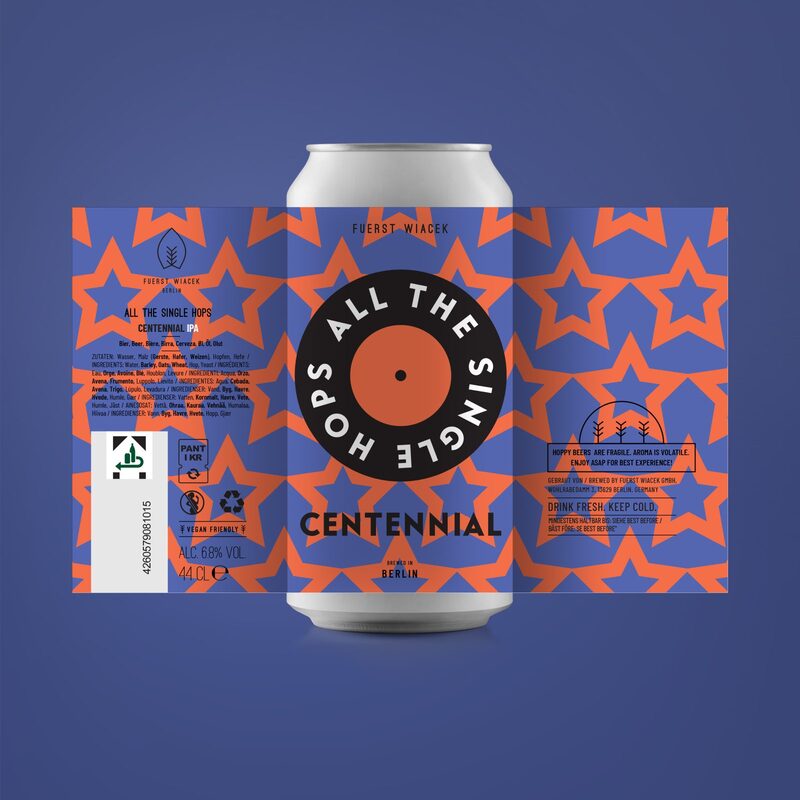 All the Single Hops - Centennial - FUERST WIACEK Berlin IPA - New England / Hazy 440ml