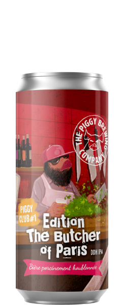 Piggy Club #1: The Butcher of Paris - The Piggy Brewing Company IPA - New England / Hazy 440ml