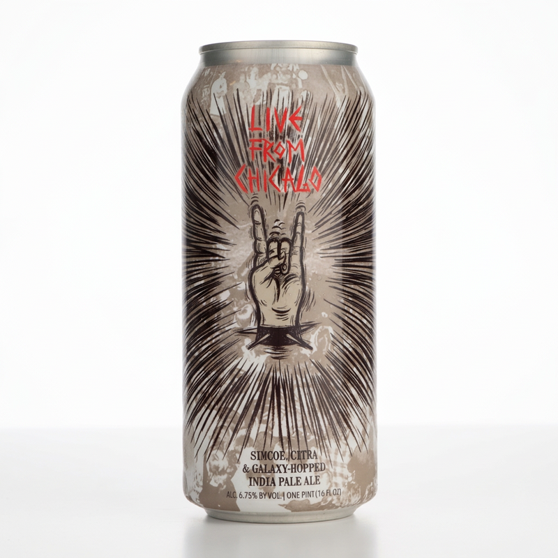 Live From Chicago / Crushed By Giants - Hop Butcher For The World IPA - American 473ml