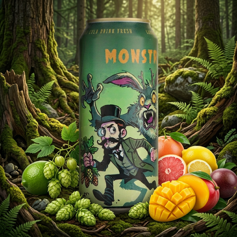 MONSTRE / Jackalhop - BreWskey IPA - New England / Hazy 473ml