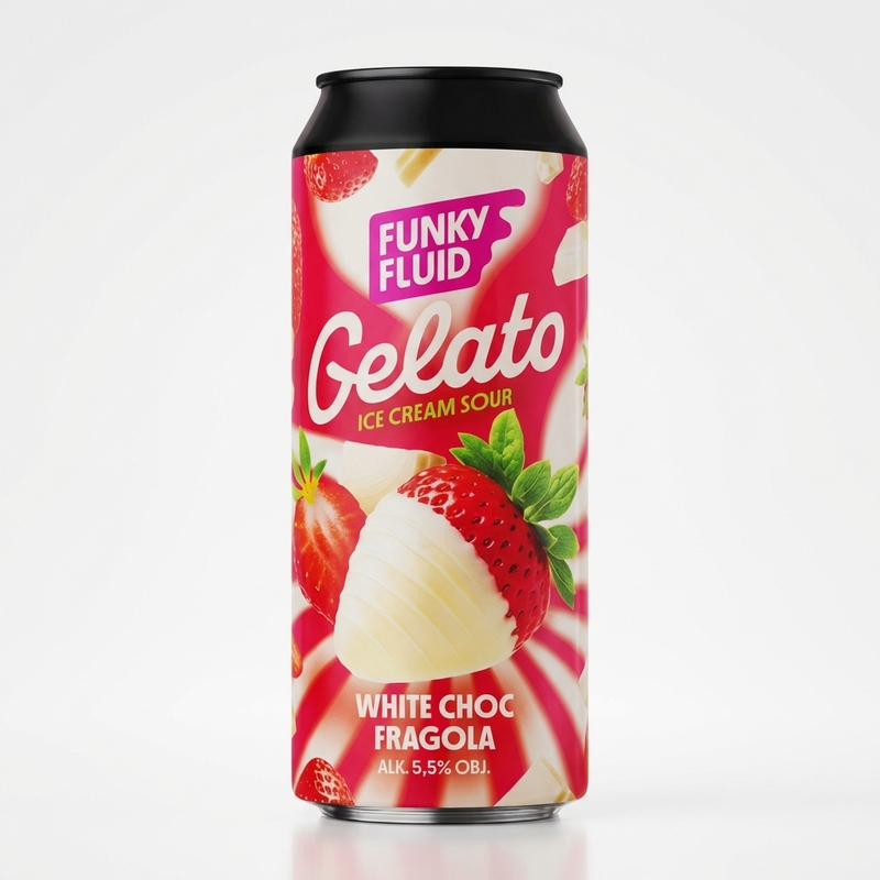 Gelato: White Choc Fragola