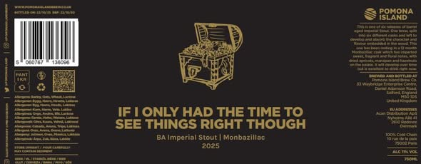 If I Only Had The Time To See Things Right Though