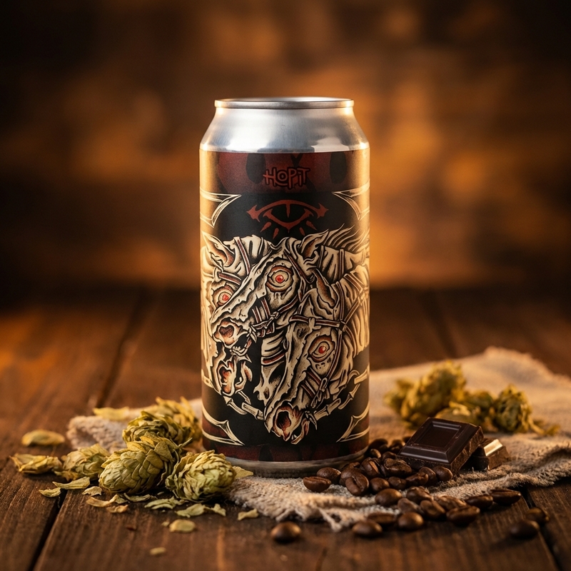 The Night Hunt - Cerveses Hoppit IPA - Imperial / Double Black 440ml