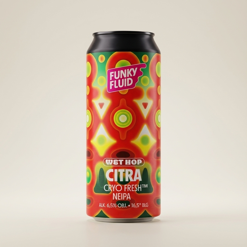 Wet Hop: Citra - Funky Fluid IPA - New England / Hazy 500ml