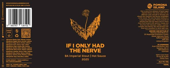If I Only had The Nerve - Pomona Island Brew Co. Stout - Imperial / Double 750ml