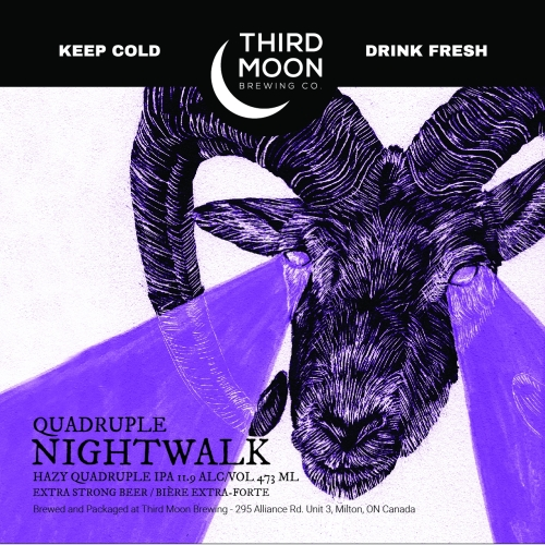 Quadruple Nightwalk - Third Moon Brewing Company IPA - Triple 473ml