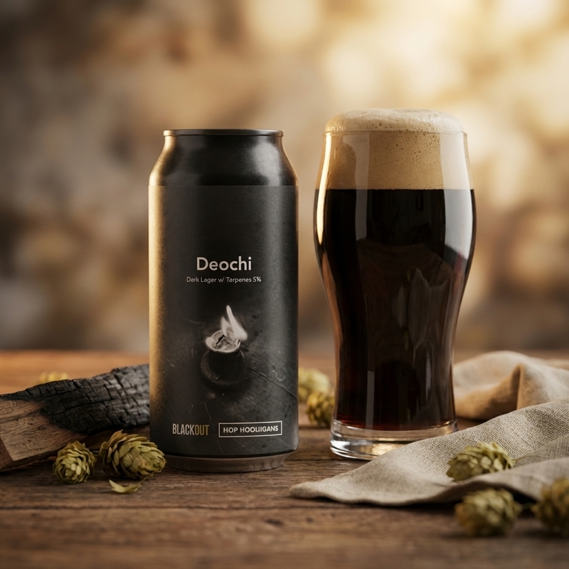 Deochi (Hop Hooligans collab) - Blackout Brewing Lager - Dark 440ml