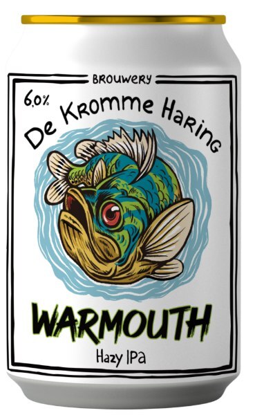 Warmouth El Dorado Simcoe - De Kromme Haring IPA - New England / Hazy 330ml