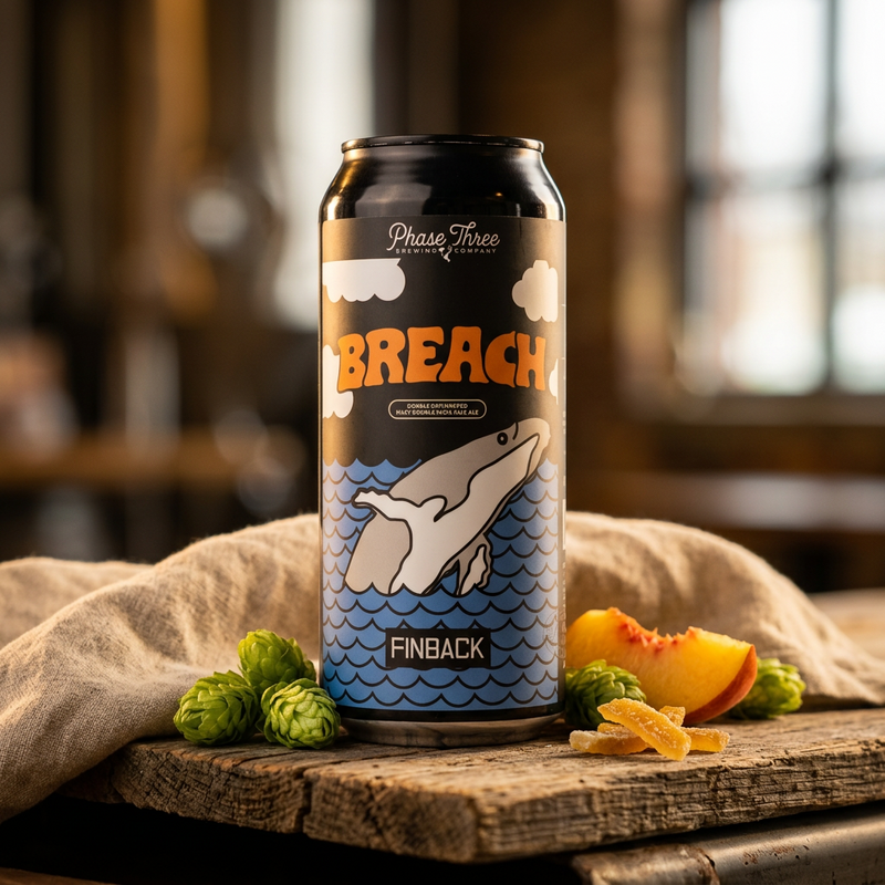 Breach / Finback - Phase Three Brewing IPA - Imperial / Double New England / Hazy 473ml