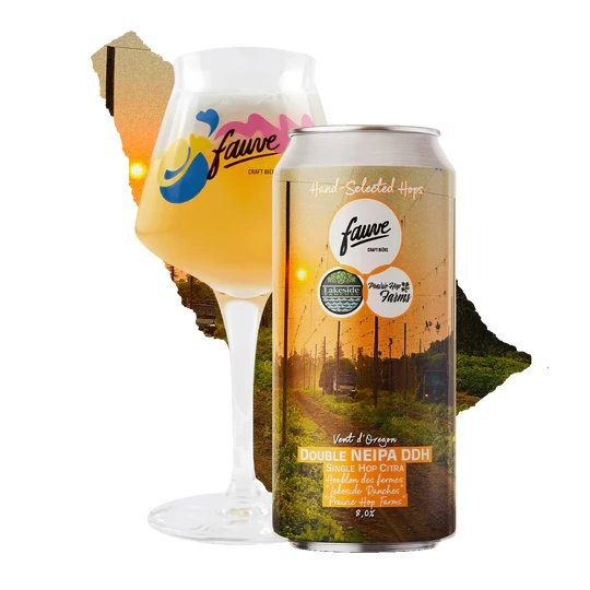Vent d’Oregon - Fauve IPA - Imperial / Double New England / Hazy 440ml