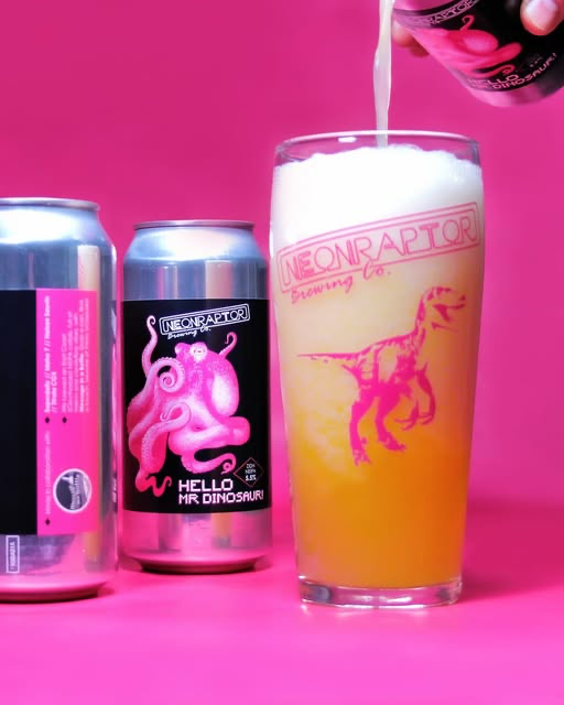 Hello Mr. Dinosaur - Neon Raptor Brewing Co. IPA - New England / Hazy 440ml