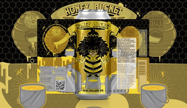 Honey Bucket - Bad Manners Gypsy Brewing Co. IPA - New England / Hazy 500ml