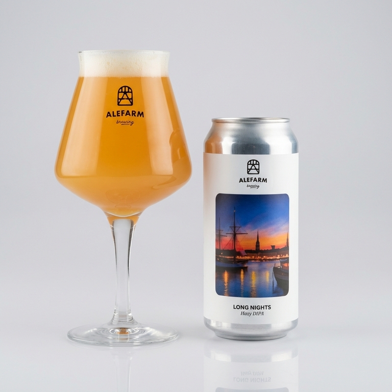 Long Nights - Alefarm Brewing IPA - Imperial / Double New England / Hazy 440ml