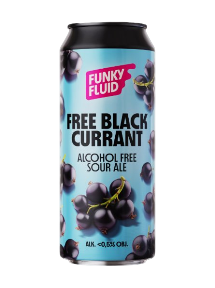 Free Black Currant - Funky Fluid Non-Alcoholic Beer - Sour 500ml