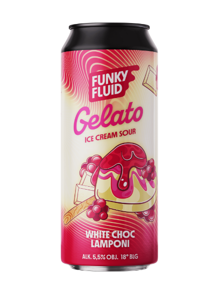 Gelato: White Choc Lamponi - Funky Fluid Sour - Smoothie / Pastry 500ml