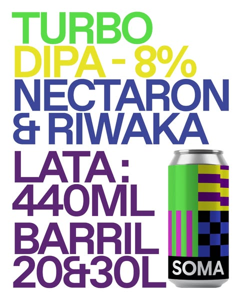 Turbo - SOMA Beer IPA - Imperial / Double New England / Hazy 440ml