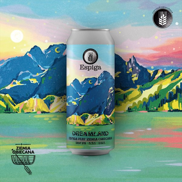 Dreamland (collab Ziemia Obiecana) - Cervesa Espiga IPA - New England / Hazy 440ml