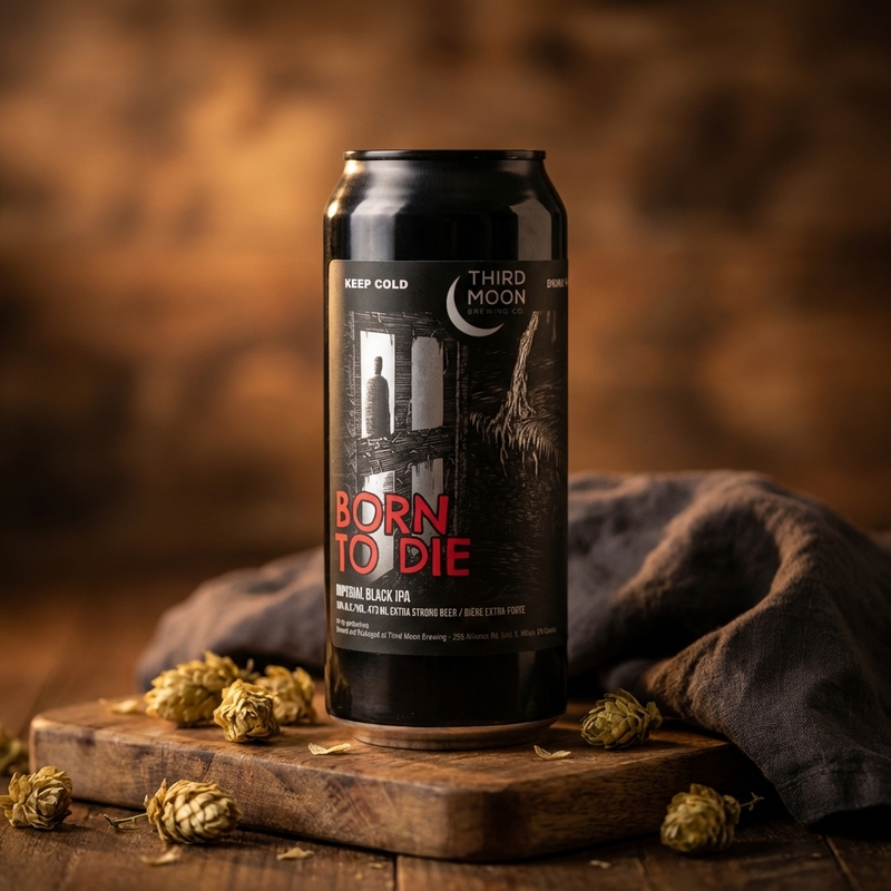 Born To Die - Third Moon Brewing Company IPA - Black / Cascadian Dark Ale 473ml
