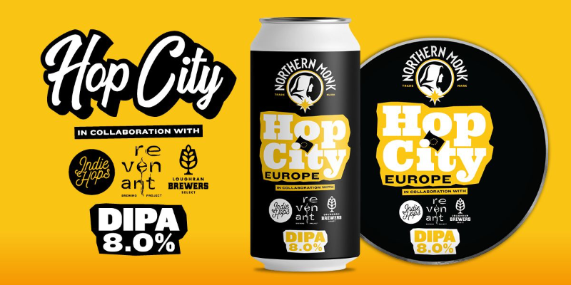 NM x Revenant: Hop City EU - Northern Monk IPA - Imperial / Double New England / Hazy 440ml