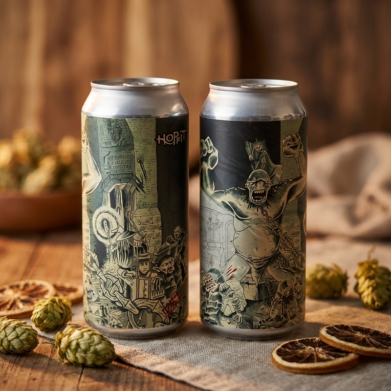 They Have a Troll! - Cerveses Hoppit IPA - Imperial / Double New England / Hazy 440ml