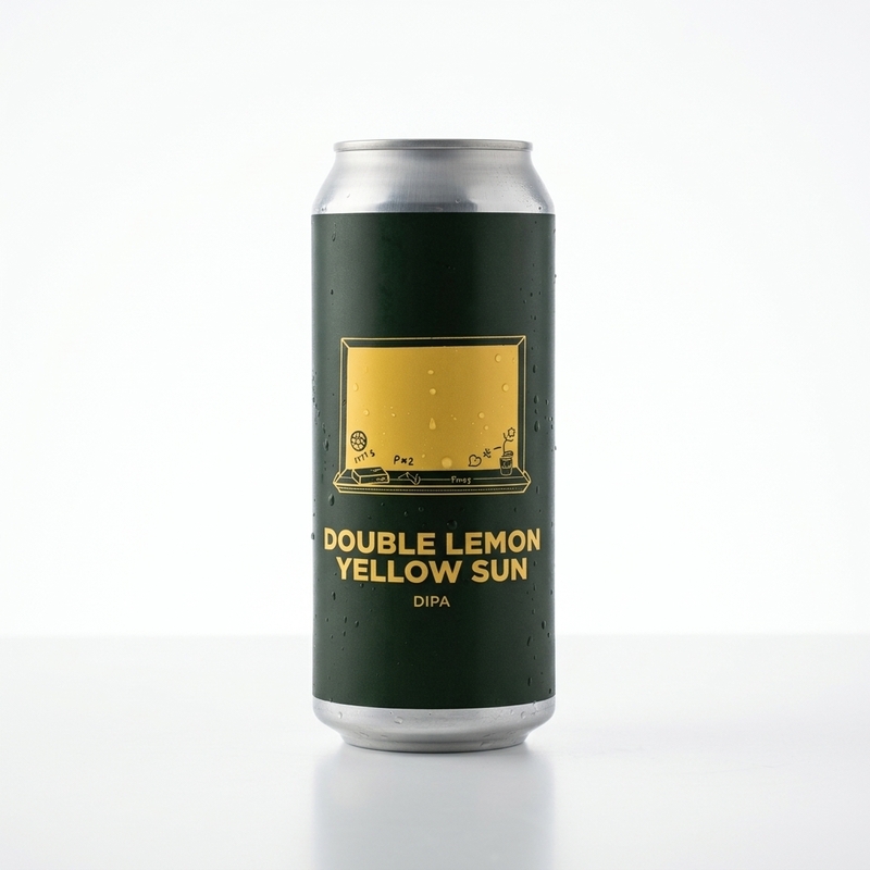 Double Lemon Yellow Sun - Pomona Island Brew Co. IPA - Imperial / Double New England / Hazy 440ml