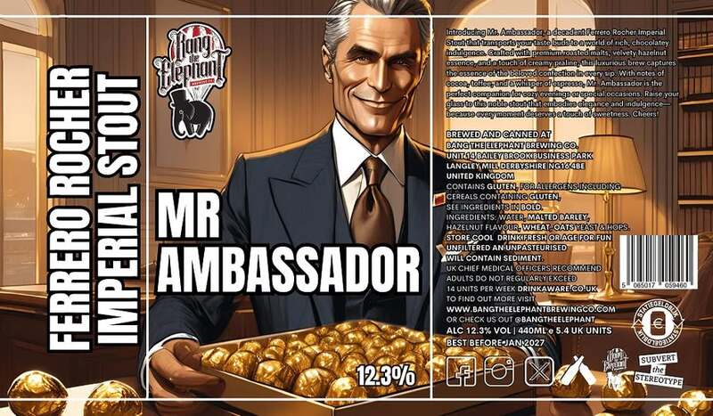 Mr. Ambassador - Bang The Elephant Brewing Co Stout - Imperial / Double Pastry 440ml