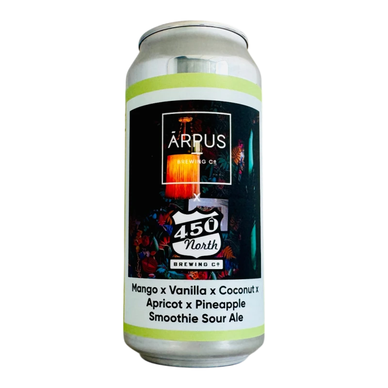 Mango x Vanilla x Coconut x Apricot x Pineapple Smoothie Sour Ale (450 North Brewing Co. collab) - Ārpus Brewing Co. Sour - Smoothie / Pastry 440ml