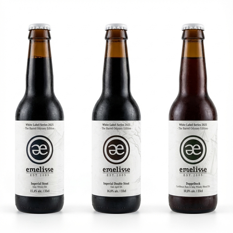 White Label Imperial Stout Islay Whisky BA - 2025 - Brouwerij Emelisse Stout - Imperial / Double 330ml