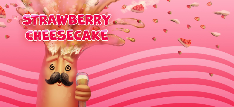 Strawberry Cheesecake - Lobik Sour - Smoothie / Pastry 330ml