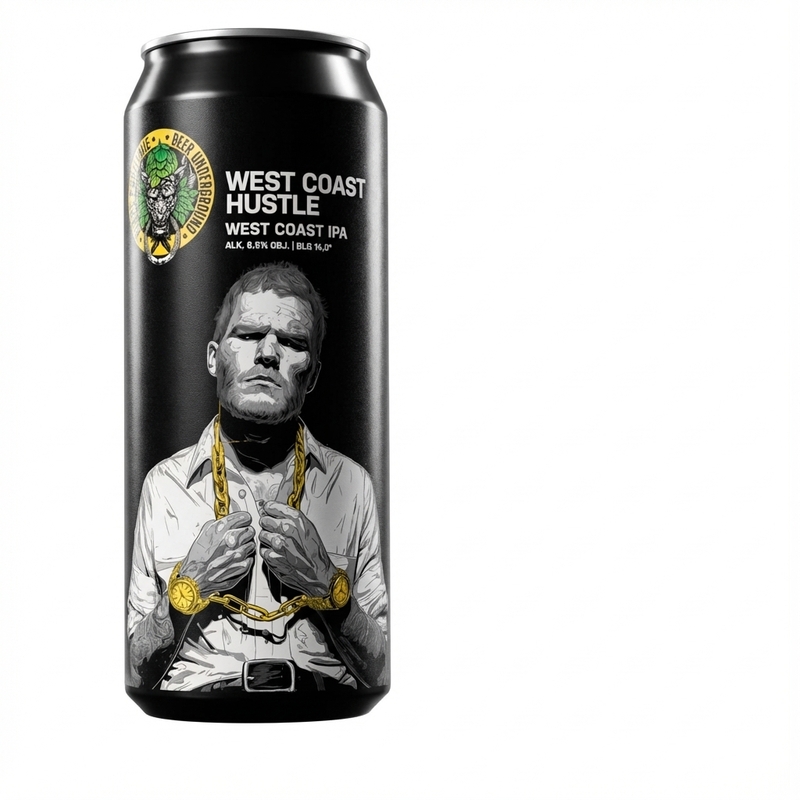 West Coast Hustle - Piwne Podziemie / Beer Underground IPA - American 500ml